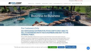 
                            2. POOL 360 Customers | Business to Business LogIn Portal - PoolCorp