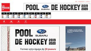
                            1. Pool de hockey Subaru 2018-2019. | LaPresse.ca