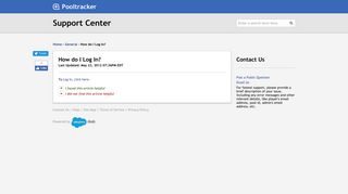 
                            6. Pooltracker.com | How do I Log In?