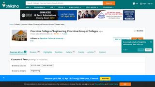 
                            7. Poornima College of Engineering, Poornima Group of Colleges ...