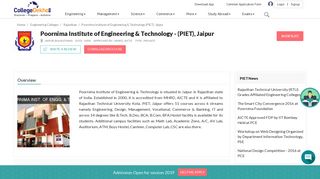 
                            12. Poornima Institute of Engineering & Technology - (PIET) Jaipur - 2019 ...
