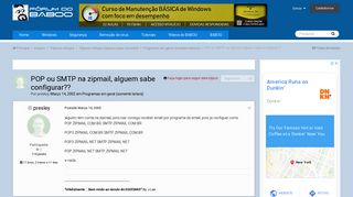 
                            10. POP ou SMTP na zipmail, alguem sabe configurar?? - Programas em ...