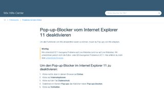 
                            6. Pop-up-Blocker vom Internet Explorer deaktivieren | Support ...