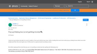 
                            12. Pop up Dilalog box is not getting invoked - Micro Focus Community