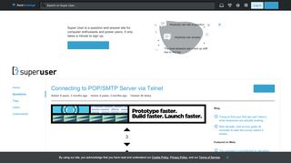 
                            10. pop3 - Connecting to POP/SMTP Server via Telnet - Super User