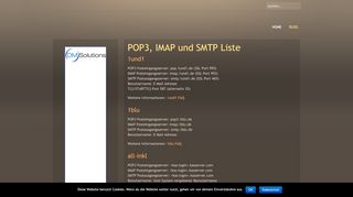 
                            5. POP3, IMAP und SMTP Liste