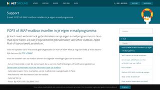 
                            2. POP3 of IMAP mailbox instellen in je eigen e-mailprogramma | E ...