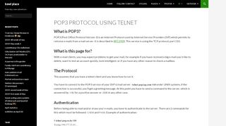 
                            12. POP3 Protocol using Telnet | kewl place