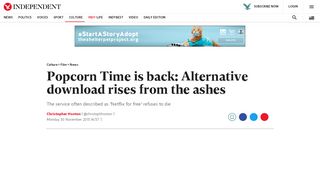 
                            9. Popcorn Time is back: Alternative download rises from the ashes | The ...