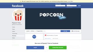 
                            8. Popcorn Time - Reviews | Facebook