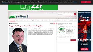 
                            13. Popp wird Expansionsleiter bei Sagaflor - petonline.de
