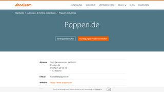 
                            13. Poppen.de Hotline, Anschrift, Faxnummer und E-Mail - Aboalarm
