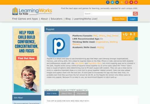 
                            13. Popplet - Educational App Review - LearningWorks for Kids