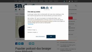 
                            10. Populær podcast-duo besøger Køge Bibliotek - sn.dk - Forsiden ...