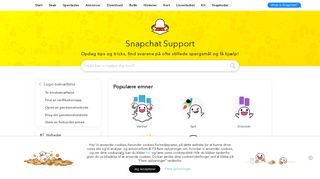 
                            4. Populære emner - Snapchat Support