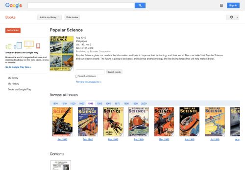 
                            11. Popular Science - Keputusan Buku Google