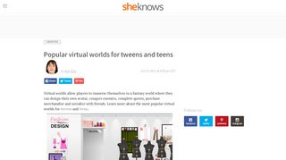 
                            2. Popular virtual worlds for tweens and teens – SheKnows
