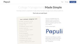 
                            2. Populi - College Management Made Simple