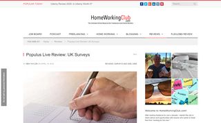 
                            7. Populus Live Review: UK Surveys - HomeWorkingClub.com