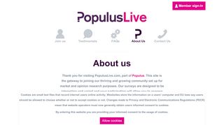 
                            4. PopulusLive - About Us