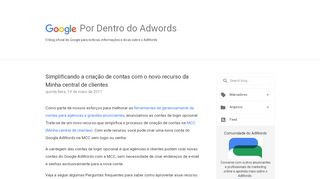 
                            11. Por Dentro do AdWords: Simplificando a criação de contas com o ...