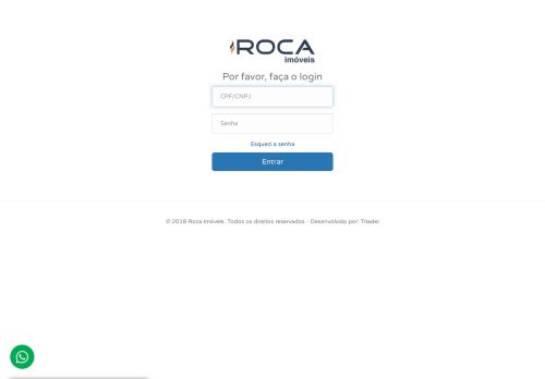 
                            4. Por favor, faça o login - Roca Imóveis