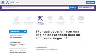 
                            13. ¿Por qué debería hacer una página de Facebook para mi empresa o ...