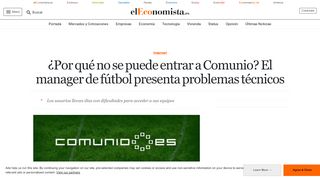 
                            12. ¿Por qué no se puede entrar a Comunio? El manager de fútbol ...