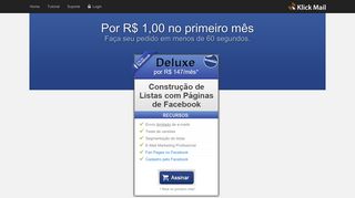 
                            4. Por R$ 1,00 no primeiro mês - Klick Mail