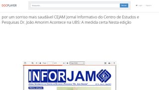 
                            5. por um sorriso mais saudável CEJAM Jornal ... - DocPlayer.com.br