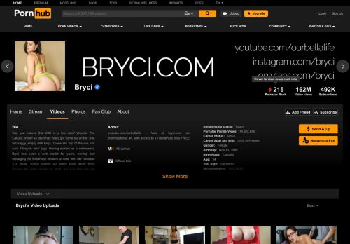 
                            6. Porn Videos Uploaded by Pornstar Bryci | Pornhub