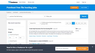 
                            3. Pornhost free file hosting Jobs, Employment | Freelancer