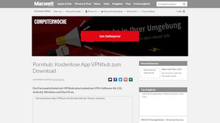 
                            11. Pornhub: Kostenlose App VPNhub zum Download - Macwelt