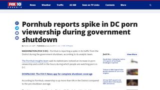 
                            11. Pornhub reports spike in DC porn viewership during government ...