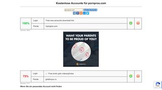 
                            3. pornpros.com - kostenlose Accounte, Parolen und Logine