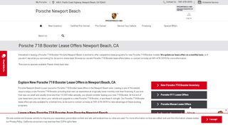 
                            11. Porsche 718 Boxster Lease Offers & Specials | Porsche Newport Beach