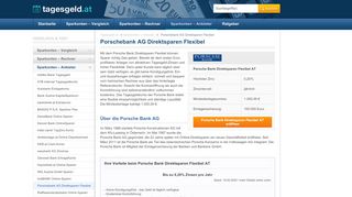 
                            7. Porsche Bank Direktsparen im Sparkonten-Vergleich - Tagesgeld.at