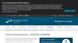 
                            1. Porsche Bank Direktsparen: Unsere Anlageformen - Porsche Bank