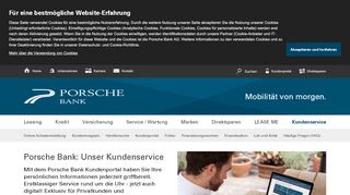 
                            5. Porsche Bank Kundenservice - Porsche Bank