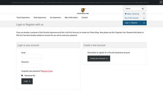 
                            9. Porsche Experience - Login