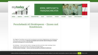 
                            9. Porschebank AG Direktsparen – Zinsen und Konditionen