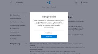 
                            2. Port forwarding - se praktiske detaljer her | Telenor