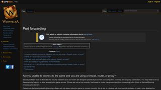 
                            6. Port forwarding - Wowpedia - Your wiki guide to the World of Warcraft