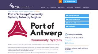 
                            8. Port of Antwerp Community System, Antwerp, Belgium - IPCSA