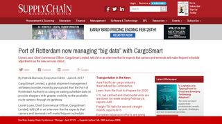 
                            6. Port of Rotterdam now managing “big data” with CargoSmart - Supply ...