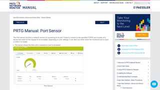 
                            7. Port Sensor | PRTG Network Monitor User Manual - Paessler AG