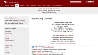 
                            8. Portable App Directory (over 400 free) - PortableApps.com