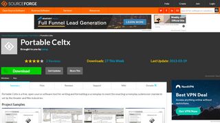 
                            13. Portable Celtx download | SourceForge.net