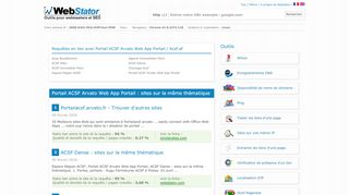 
                            10. Portail ACSF Arvato Web App Portail - Webstator