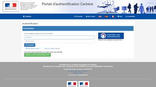 
                            12. Portail d'authentification - Connexion - Portail d'authentification Cerbère